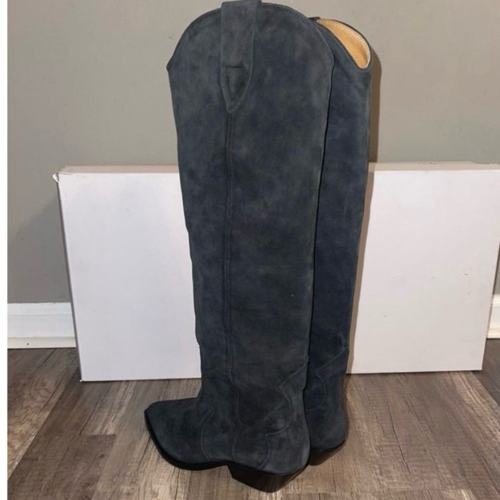 Isabel Marant Black Over-the-Knee Heeled Boots - Picture 3 of 14